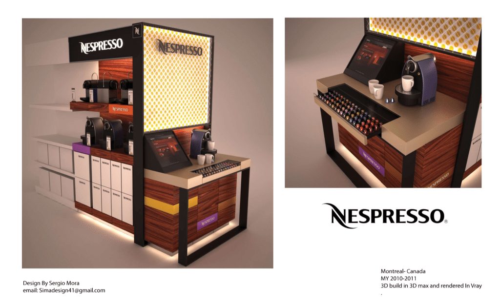 production booth 3d rendering 2